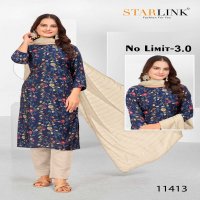 STARLINK NO LIMIT 3.0 11402 TO 11430 READYMADE MODAL FOIL PRINT ELEGANT STYLE COMBO SET DRESS