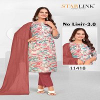 STARLINK NO LIMIT 3.0 11402 TO 11430 READYMADE MODAL FOIL PRINT ELEGANT STYLE COMBO SET DRESS