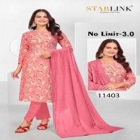 STARLINK NO LIMIT 3.0 11402 TO 11430 READYMADE MODAL FOIL PRINT ELEGANT STYLE COMBO SET DRESS