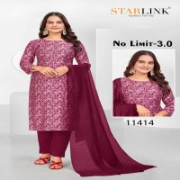 STARLINK NO LIMIT 3.0 11402 TO 11430 READYMADE MODAL FOIL PRINT ELEGANT STYLE COMBO SET DRESS