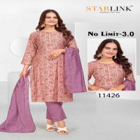 STARLINK NO LIMIT 3.0 11402 TO 11430 READYMADE MODAL FOIL PRINT ELEGANT STYLE COMBO SET DRESS