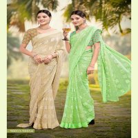 Saumya Radhika Wholesale Georgette Border Flower Butta Ethnic Sarees