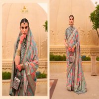 Trirath Sinhasan Wholesale Super Pv Silk With Floral Print Function Wear Sarees