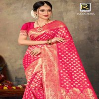 Ronisha Konark Banarasi Silk Fabrics Indian Sarees