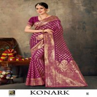 Ronisha Konark Banarasi Silk Fabrics Indian Sarees