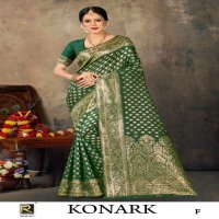 Ronisha Konark Banarasi Silk Fabrics Indian Sarees