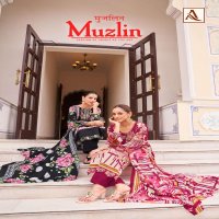 MUZLIN BY ALOK COTTON MODERN PAKISTANI PRINT EMBROIDERY WORK SALWAR KAMEEZ