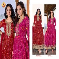SHRUTI SAJAVAT SEQUENCE EMBROIDERY QUALITY & DESIGNER FULLSTITCH FROCK STYLE DRESS