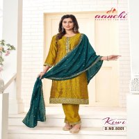 KIWI BY AANCHI VICHITRA STRAIGHT CUT ELEGANT STYLE EMBROIDERY WORK READYMADE SALWAR SUIT