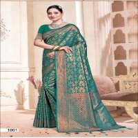 BUNAWAT RAJWADI VOL 09 ZARI WEAVING BANARASI SILK SARIS WHOLESALER