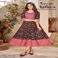 Sangeet Katha Vol-4 Wholesale Sequence Work Anarkali Kurtis