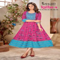 Sangeet Katha Vol-4 Wholesale Sequence Work Anarkali Kurtis