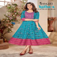 Sangeet Katha Vol-4 Wholesale Sequence Work Anarkali Kurtis