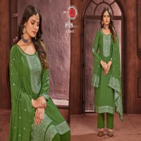 Triple AAA Ria Vol-2 Wholesale Pure Muslin Lakhnawi Jacquard Dress Material