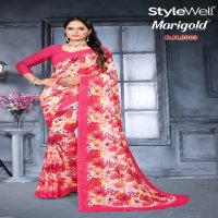 Stylewell Marigold Wholesale Exclusive Digital Printed Sarees