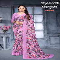 Stylewell Marigold Wholesale Exclusive Digital Printed Sarees