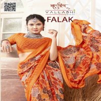 Vallabhi Falak Wholesale Georgette Ethnic Indian Sarees