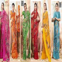 Vallabhi Falak Wholesale Georgette Ethnic Indian Sarees