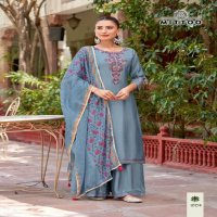 Mittoo Vaidehi Wholesale Rayon Weaving Kurti With Pant And Dupatta