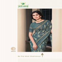 ARYAVART BY SANSKAR TEX PRINT COTTON WEAVING PATTERN SAREE