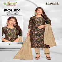 Hariyaali Rolex Vol-1 Wholesale Readymade Kurtis With Pant And Dupatta Combo