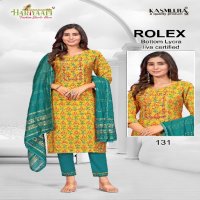 Hariyaali Rolex Vol-1 Wholesale Readymade Kurtis With Pant And Dupatta Combo