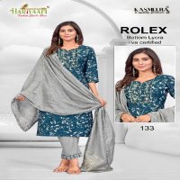 Hariyaali Rolex Vol-1 Wholesale Readymade Kurtis With Pant And Dupatta Combo