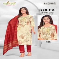 Hariyaali Rolex Vol-1 Wholesale Readymade Kurtis With Pant And Dupatta Combo