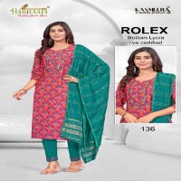 Hariyaali Rolex Vol-1 Wholesale Readymade Kurtis With Pant And Dupatta Combo