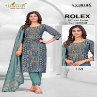 Hariyaali Rolex Vol-1 Wholesale Readymade Kurtis With Pant And Dupatta Combo