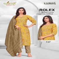 Hariyaali Rolex Vol-1 Wholesale Readymade Kurtis With Pant And Dupatta Combo