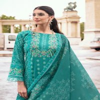 The Hermitage Shop Bagh Wholesale Pure Lawn Cotton Chikankari Work Dress Material