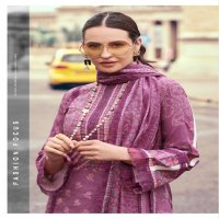 The Hermitage Shop Bagh Wholesale Pure Lawn Cotton Chikankari Work Dress Material