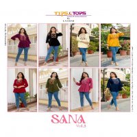TIPS AND TOPS SANA VOL 3 FANCY EMBROIDERY GIRLS SHORT TUNIC