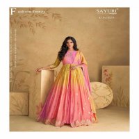 Sayuri Sajni Wholesale Free Size Stitched Gown With Dupatta