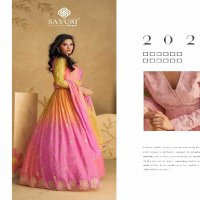 Sayuri Sajni Wholesale Free Size Stitched Gown With Dupatta