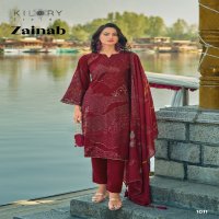 Kilory Zainab Wholesale Pure Viscose Musllin Digital With Work Salwar Suits