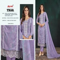 Bipson Thar D.no 2762 Wholesale Pure Cotton With Thread Work Dress Material