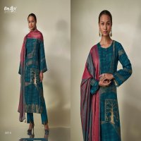 Omtex Malina Wholesale Daisy Silk Jacquard With Handwork Salwar Suits