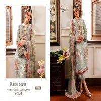 SHREE FABS QUEENS COURT PREMIUM LAWN COLLECTION VOL 3 EXCLUSIVE PAKISTANI 3PCS DRESS