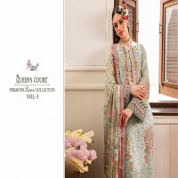 SHREE FABS QUEENS COURT PREMIUM LAWN COLLECTION VOL 3 EXCLUSIVE PAKISTANI 3PCS DRESS