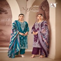 Alok Nafiza Vol-2 Wholesale Pure Cambric Cotton And Fancy Work Dress Material