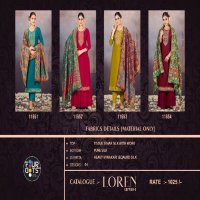 Fourdots Loren Vol-2 Wholesale Pure Simar Silk With Work Dress Material