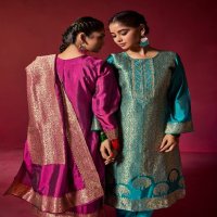 SAKHI BY IBIZA PARTY WEAR STYLISH LOOK BANGLORY SILK SALWAR KAMEEZ