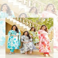 MASTER CRYSTAL GHERA RAYON PRINT READYMADE CASUAL WEAR 3PCS DRESS