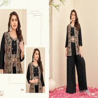 NAYNA BY KHUSHI FASHION FULL STITCH SHRUG JACKET SET WITH PALAZZO SET DRESS