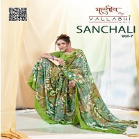 Vallabhi Sanchali Vol-7 Wholesale Georgette Fabrics Ethnic Sarees