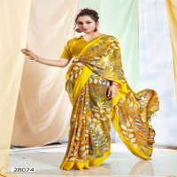 Vallabhi Sanchali Vol-7 Wholesale Georgette Fabrics Ethnic Sarees