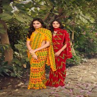 kiyra sarees angoori major georgette fancy print saree wholesaler