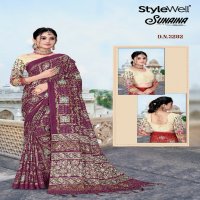 Stylewell Sunaina Wholesale Silk Printed Ethnic Sarees